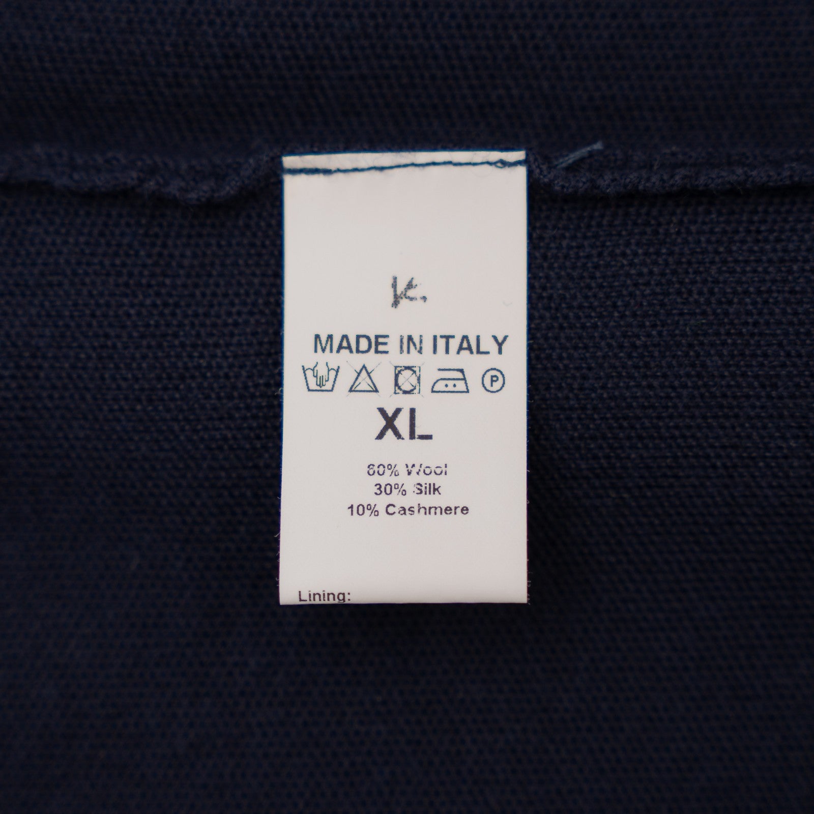 $3200 ISAIA NAPOLI Blue Full Zip Bomber Jacket Wool Cashmere Silk Size XL