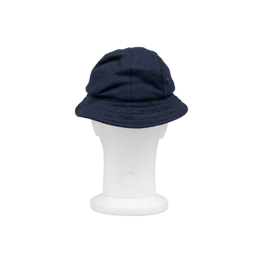 250$ RUBINACCI NAPOLI Blue Made in England Wool Diagonal Bucket Hat