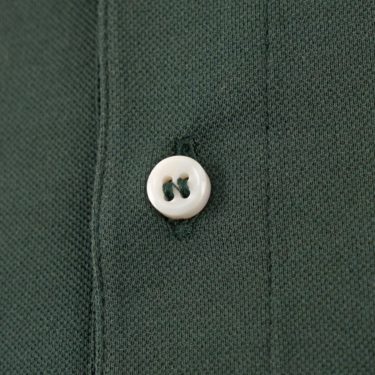 400$ FEDELI Green Forest Polo Cotton Pique Pocket 36 US / 46 IT
