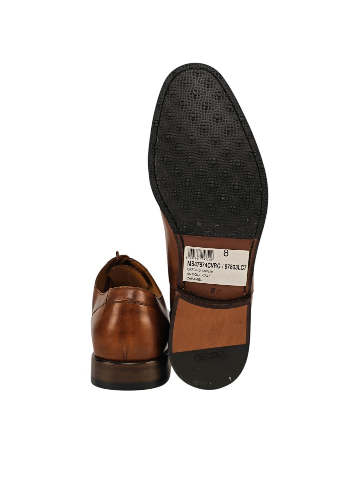 950$ TESTONI Oxford Shoes Antique Calf Caramel Shaded 8 UK / 9 US / 42 IT