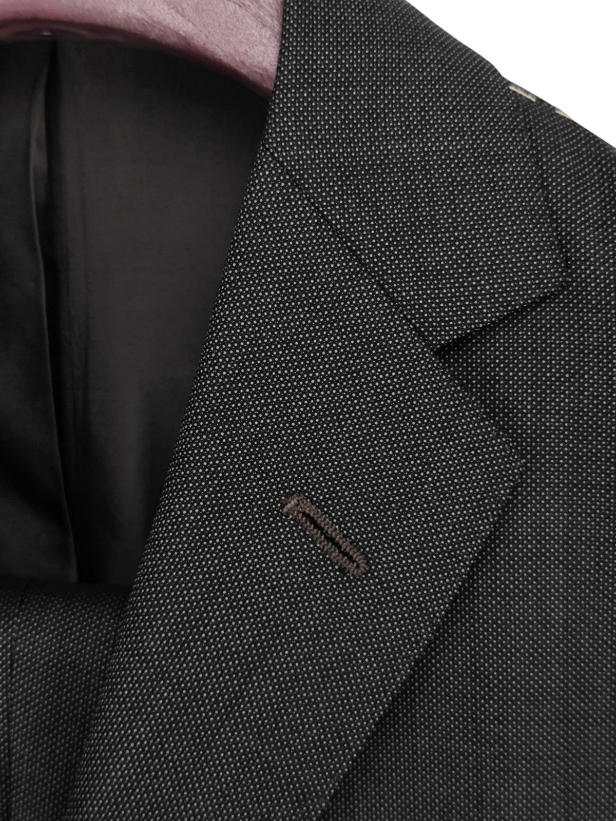$2500 SARTORIA PARTENOPEA NAPOLI Handmade Gray Suit Wool 140's 38 US / 48 EU 7R