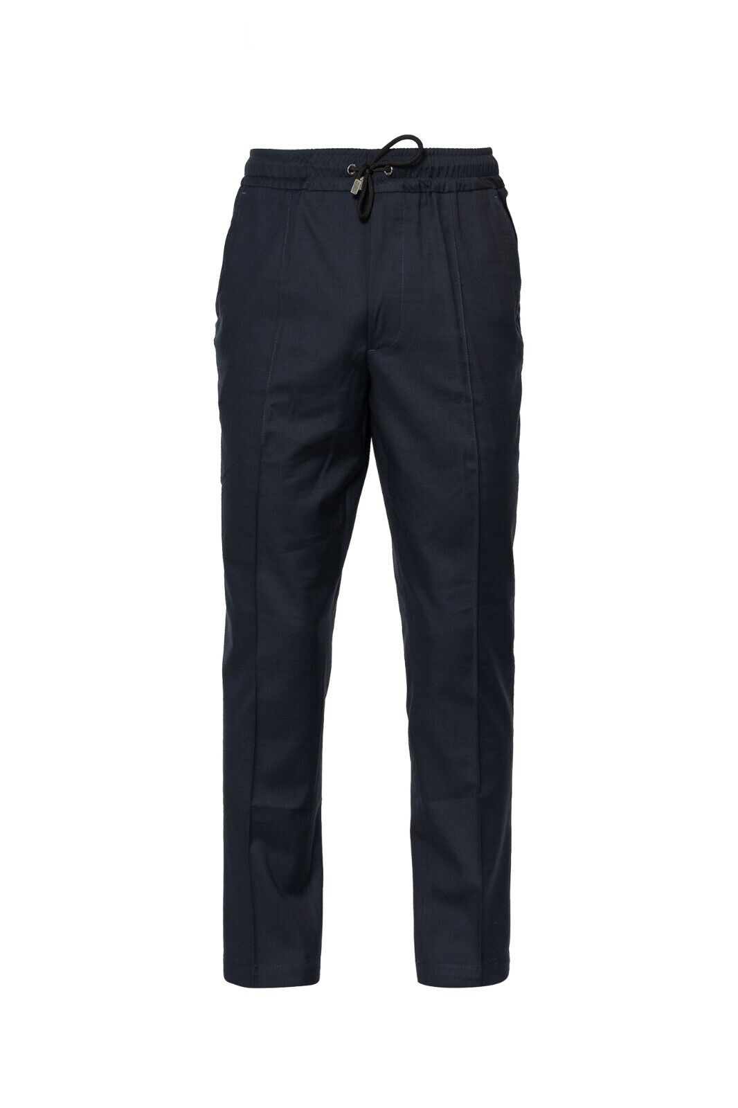 1100$ ISAIA NAPOLI Blu Drawstring Trousers Pant Striped Wool Blend 28 US / 44 EU