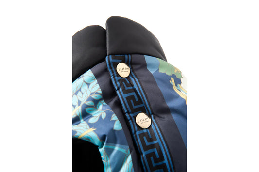 450$ POLDO X RUBINACCI NAPOLI Blue GILET Reversible Water-Repellent Ovatta Down