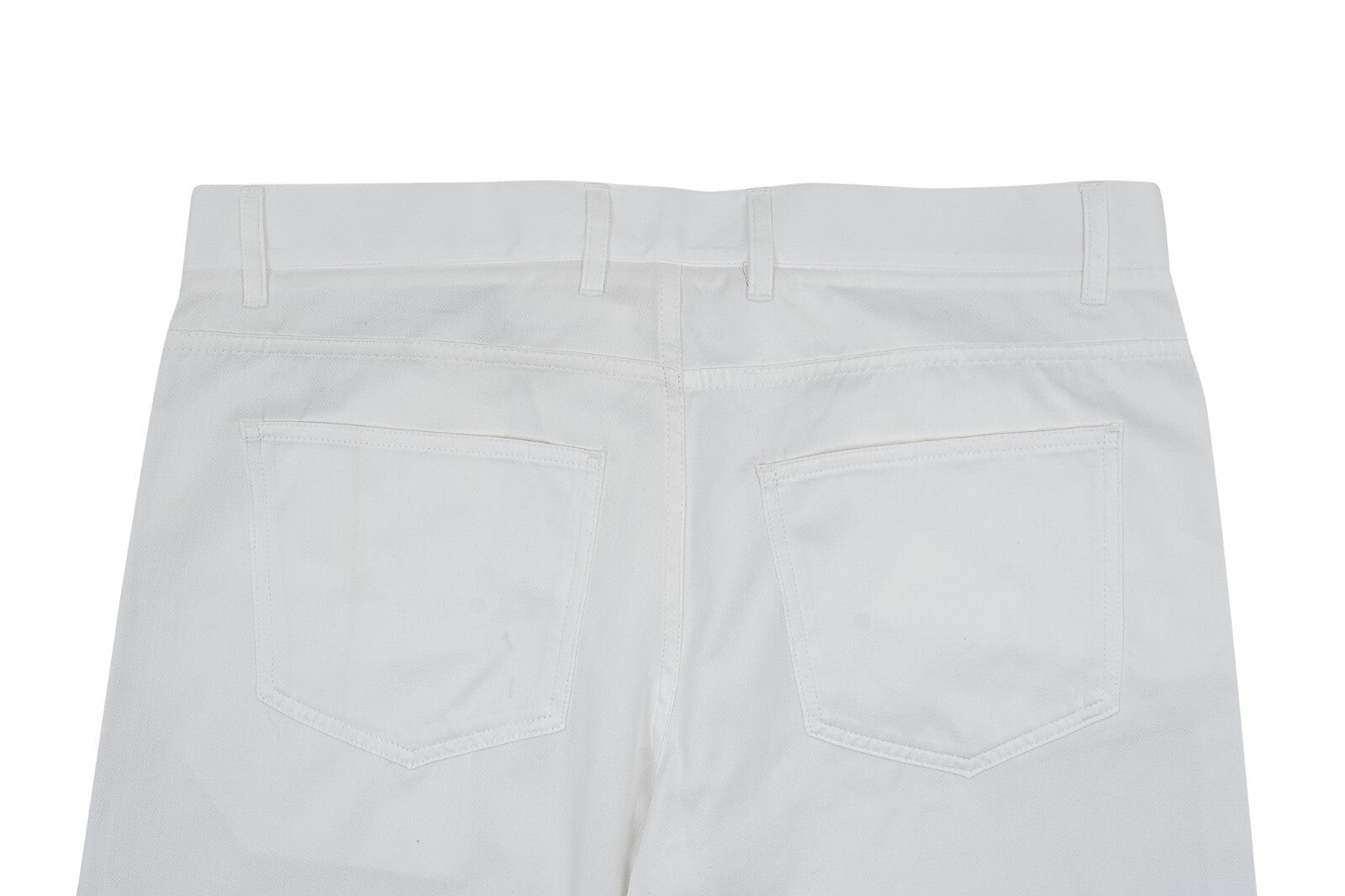 690$ ISAIA NAPOLI White 5 Pockets Trousers Pant Cotton 38 US / 54 EU R
