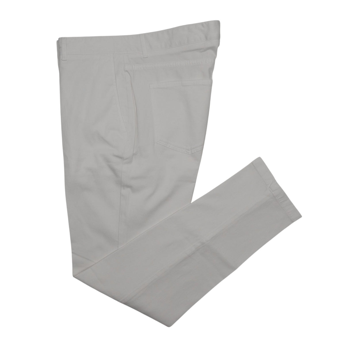 850$ ISAIA NAPOLI White Chino Pant Cotton Cashmere Tapered Fit 38 US / 54 EU