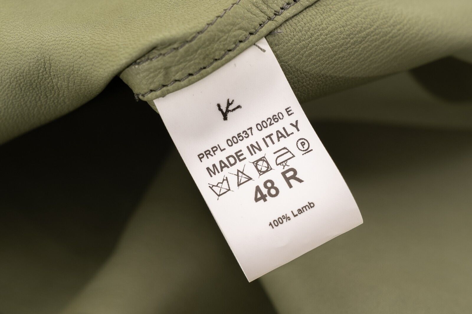 4200$ ISAIA NAPOLI Green Overshirt Jacket Leather Suede Lambskin 38 US / 48 EU
