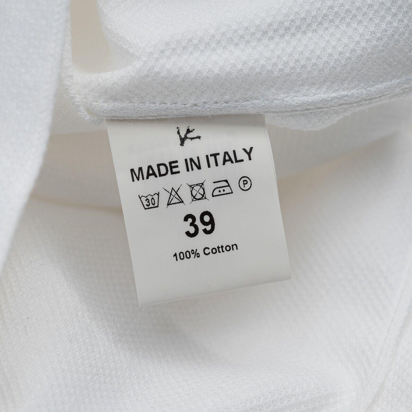 850$ ISAIA NAPOLI White Hand-Sewn Short Sleeve Shirt Heavy Cotton 15.5 39