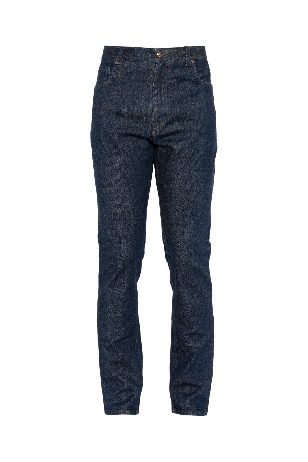 690$ ISAIA NAPOLI Dark Blue Denim Jeans Trousers Pant Cotton 34 US / 50 EU 1B