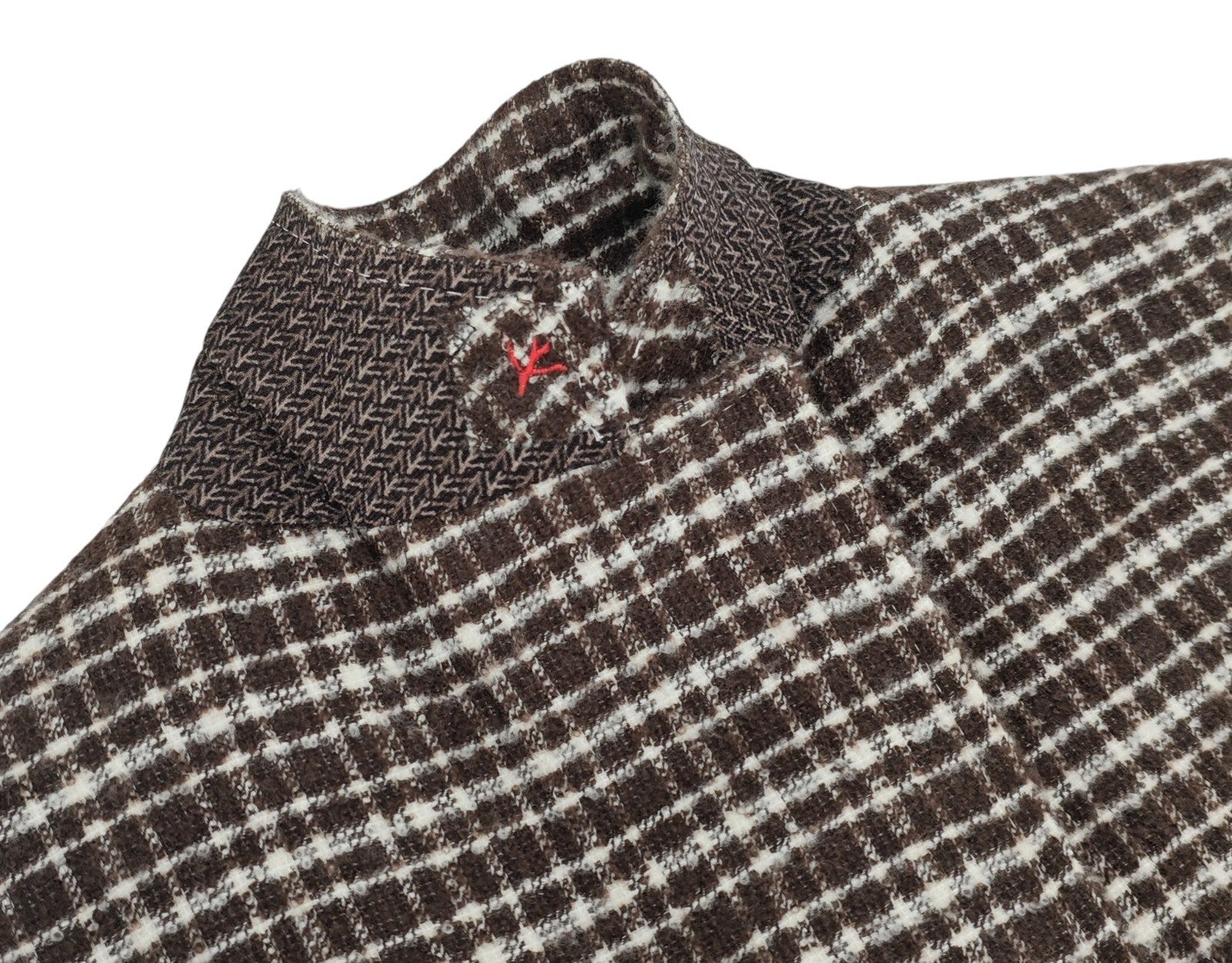 $6875 ISAIA NAPOLI Brown Jacket Sport Coat Bouclè Cashmere - Silk 40 US / 50 EU