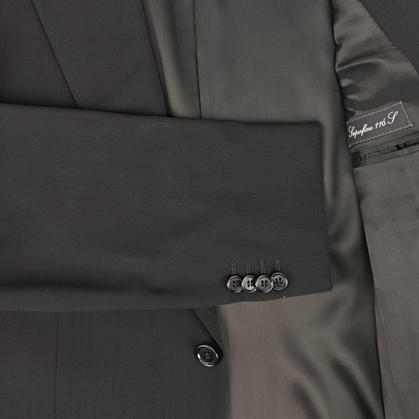 2400$ RAFFAELE CARUSO Cerimonia Black Superfine 110’s Wool Suit 40 US / 50