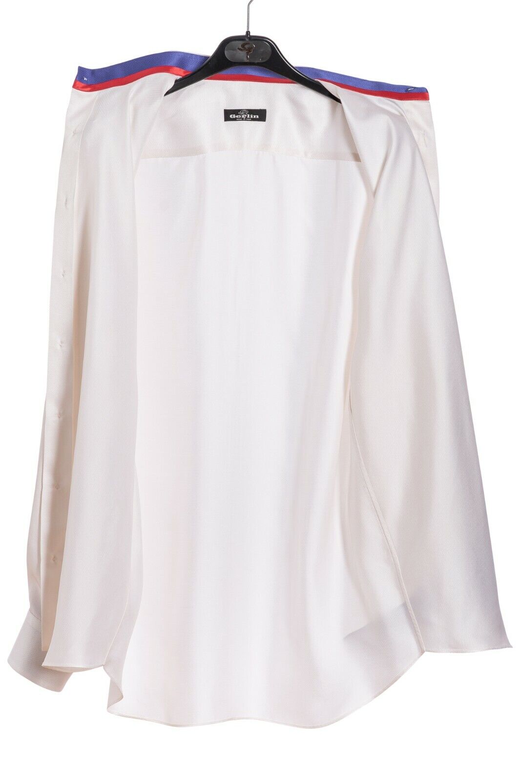ITALIAN LUXURY 1400$ GERLIN Shirt 100% Silk Ivory ZILLI