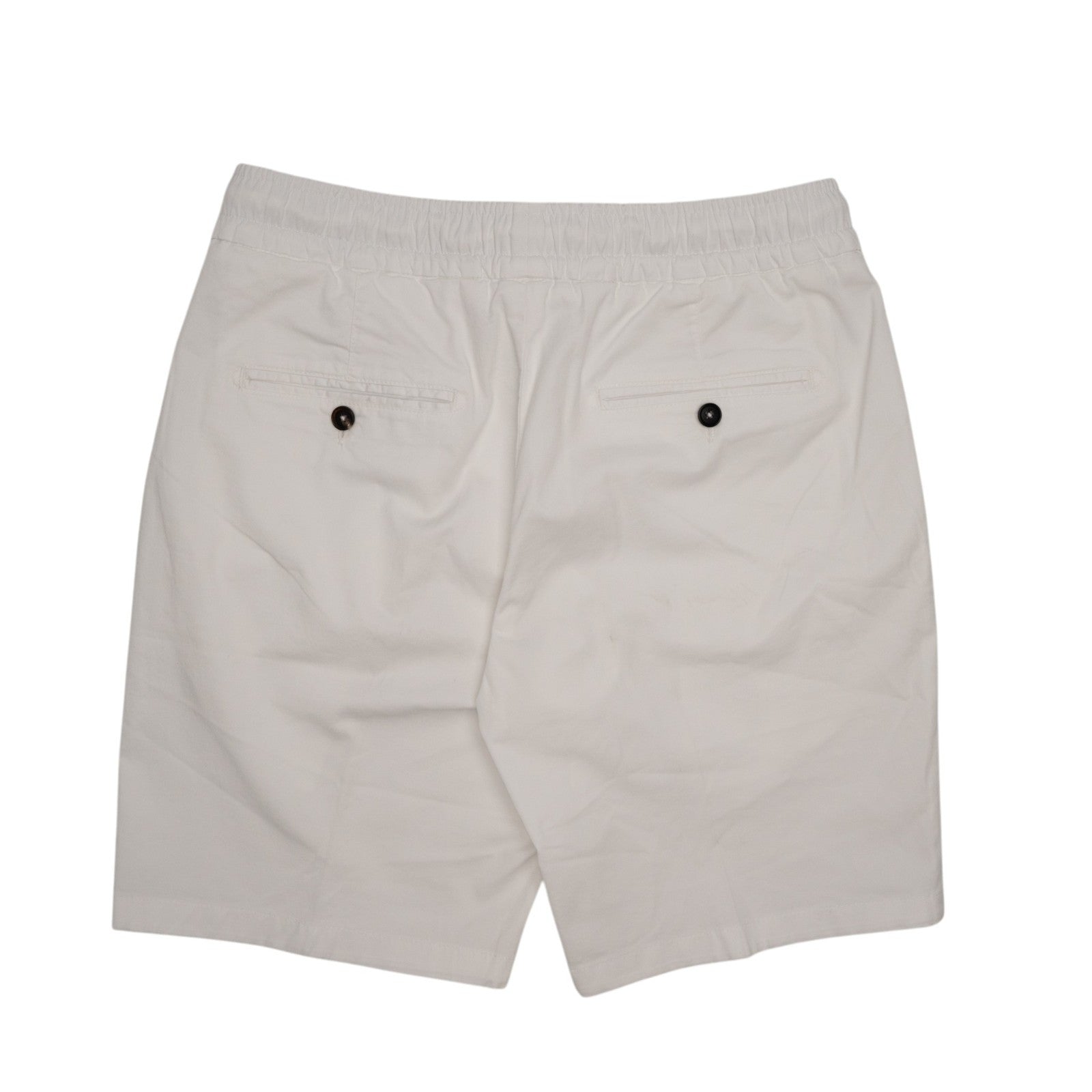 850$ ISAIA White Drawstring Short Pant Cotton Comfort Project 30 US / 46 EU