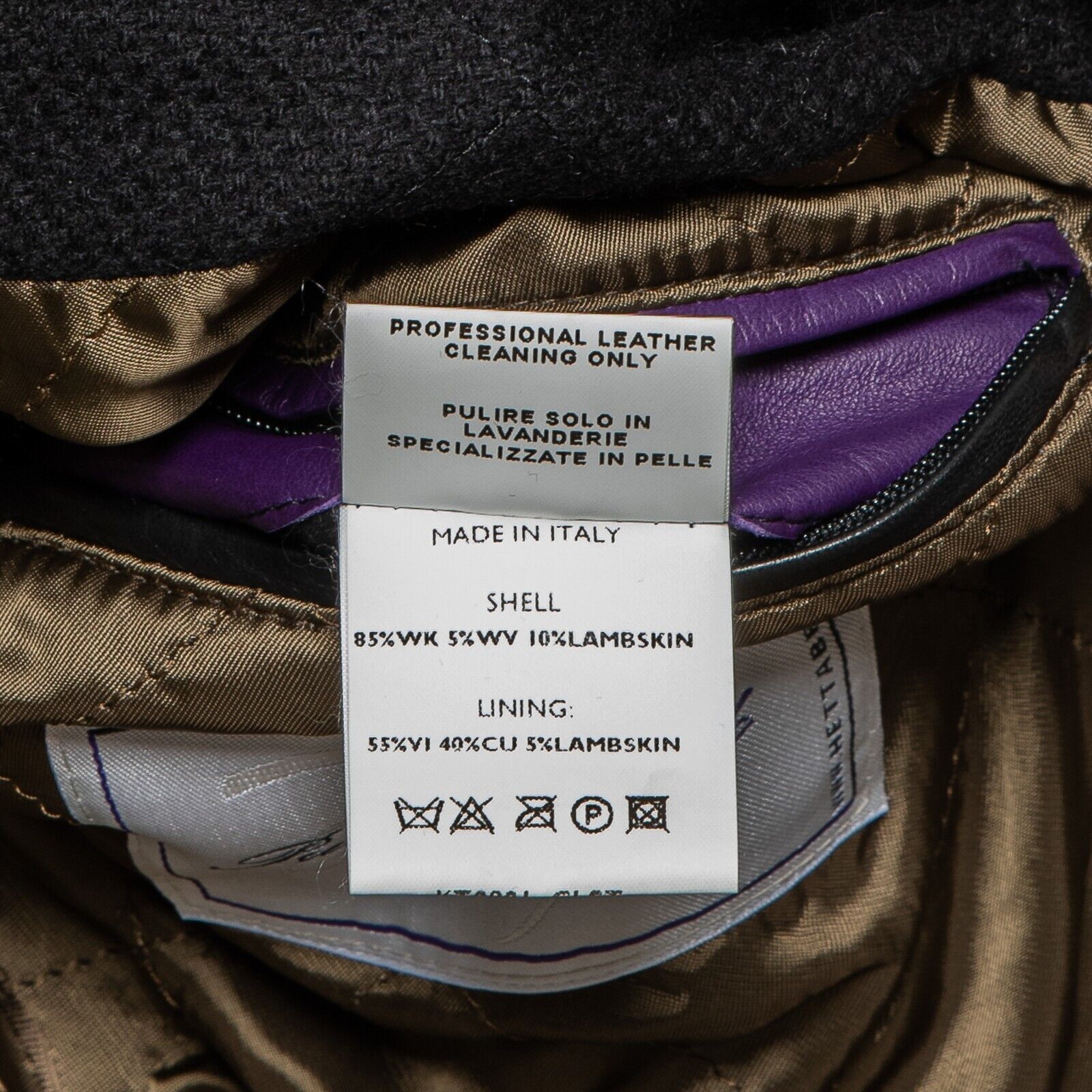 $6000 HETTABRETZ Coat Jacket With Bib Camel Hair / Lambskin / Wool 40 US / 50 EU