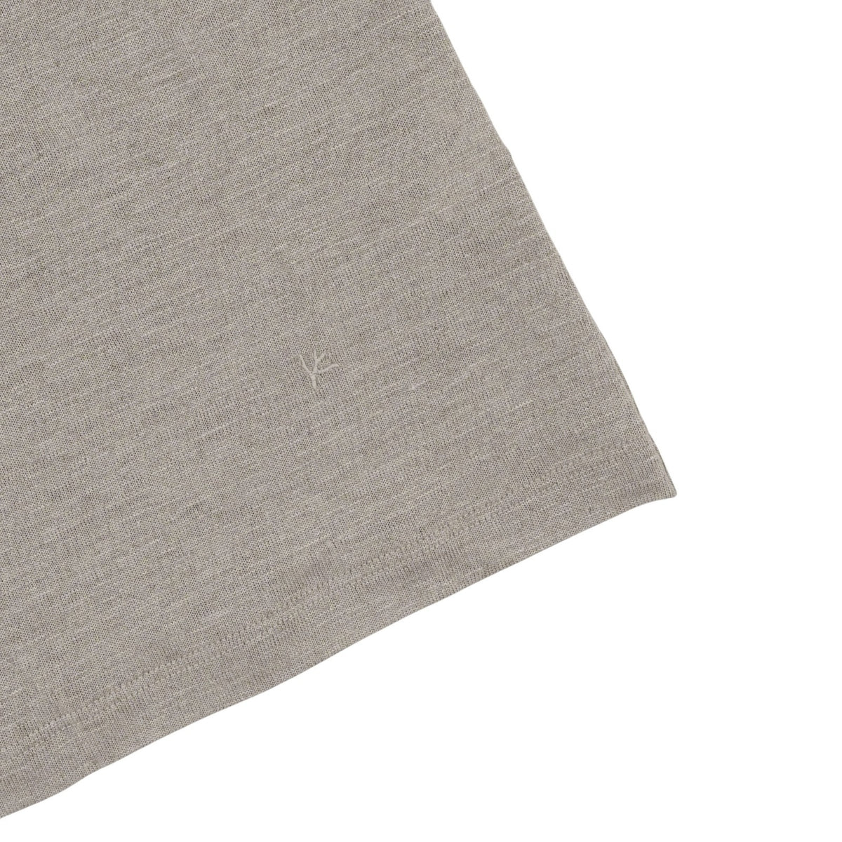 750$ ISAIA NAPOLI Beige Hand-Sewn T-Shirt 100% Linen Size M Made in Italy