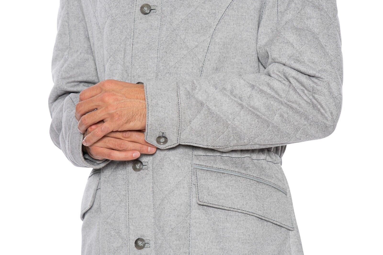 11K HETTABRETZ Jacket Coat 100% Cashmere / Alligator / Mink / SilK 40 US / 50 EU
