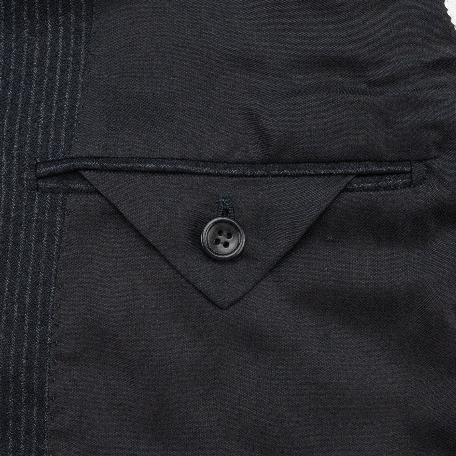 2900$ SARTORIO NAPOLI by KITON Blue Suit Wool 120's Pinstripe 42 US / 52 IT