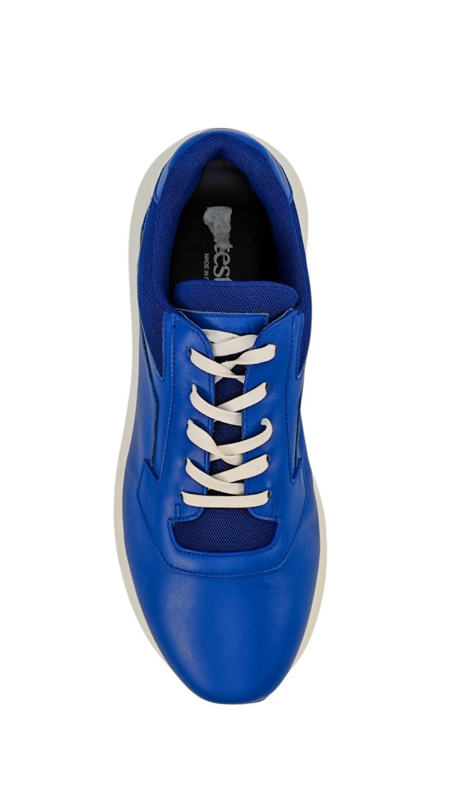 800$ TESTONI Blue Sport Nappa Calf Leather Sneakers Shoes UK 8 / US 9 / IT 42