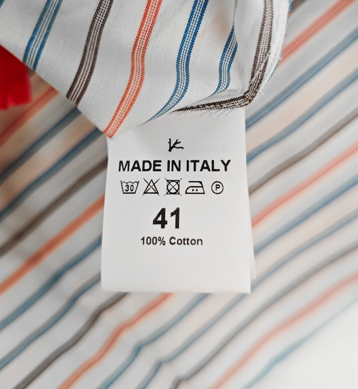740$ ISAIA NAPOLI "Mix" Dress Shirt White mix Striped Fine Cotton 16.5 - 42
