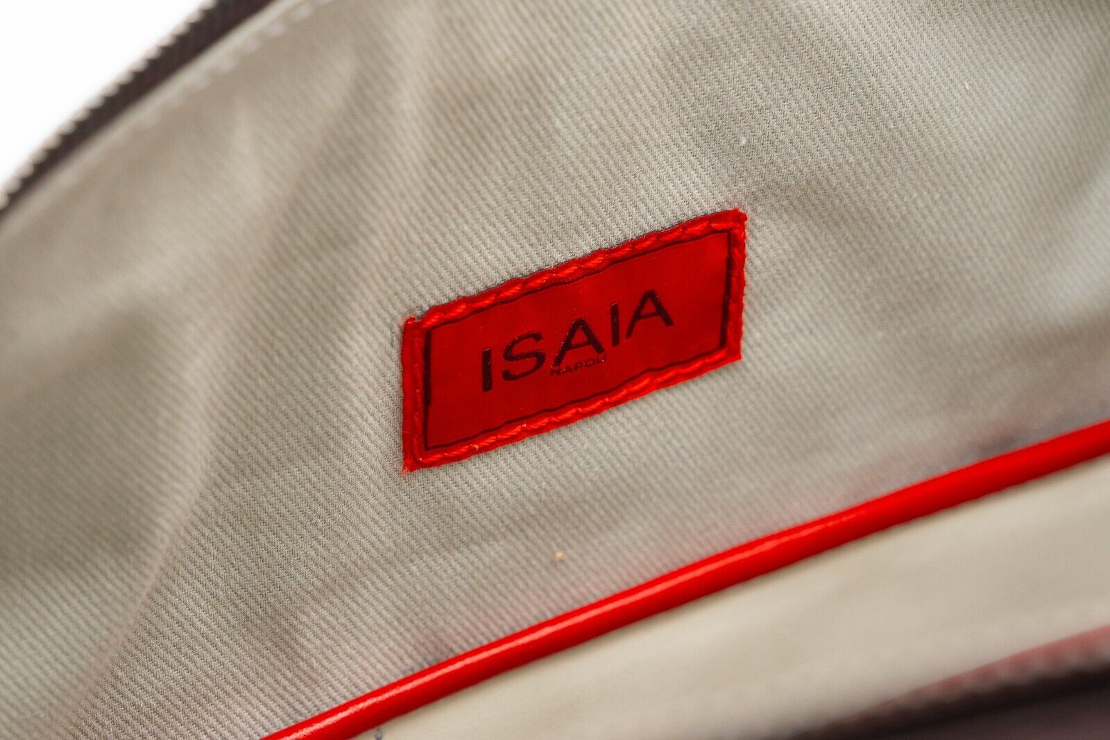 $2300 ISAIA NAPOLI Messenger Bag / Shoulder Bag Dark Brown Full Grain Leather