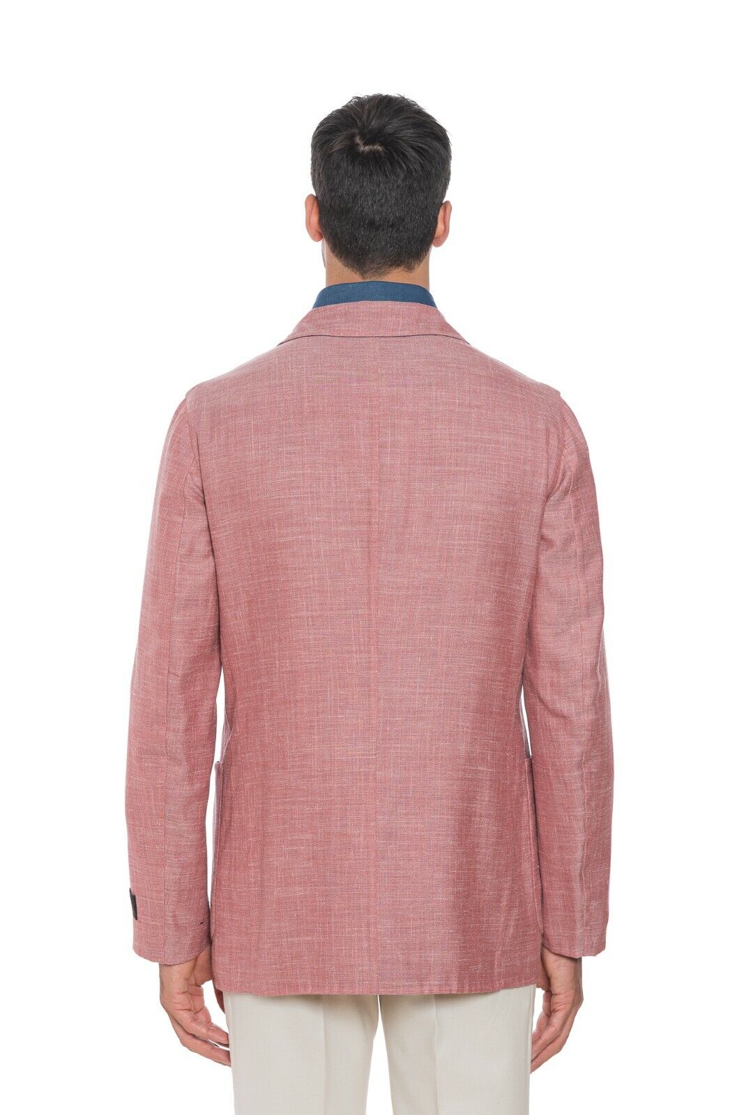 2380$ BELVEST Reversible Jacket Wool Silk Linen Blue / Pink 40 US / 50 EU 8R