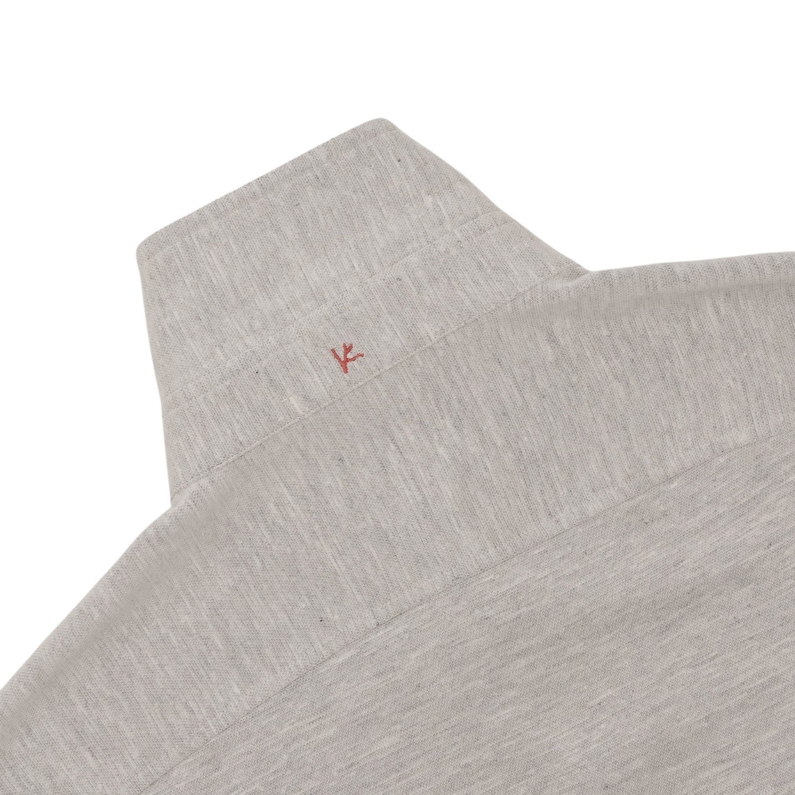 $1350 ISAIA NAPOLI Gray Hand-Sewn Overshirt Jacket Wool Silk Linen Size M