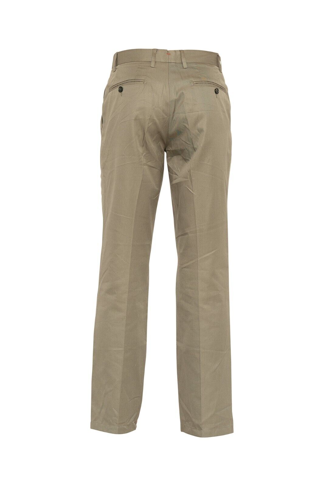 990$ ISAIA NAPOLI Green Olive Trouser Pant Wide Leg Soft Cotton 32 US / 48 EU
