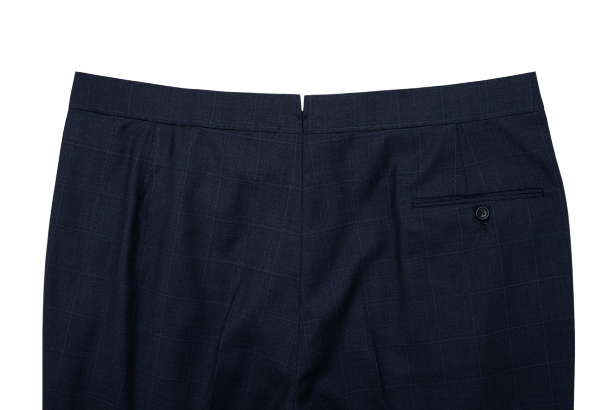 Sartoria DALCUORE NAPOLI Total Hand-Sewn Suit Blue Wool 120's 46 US / 56 EU