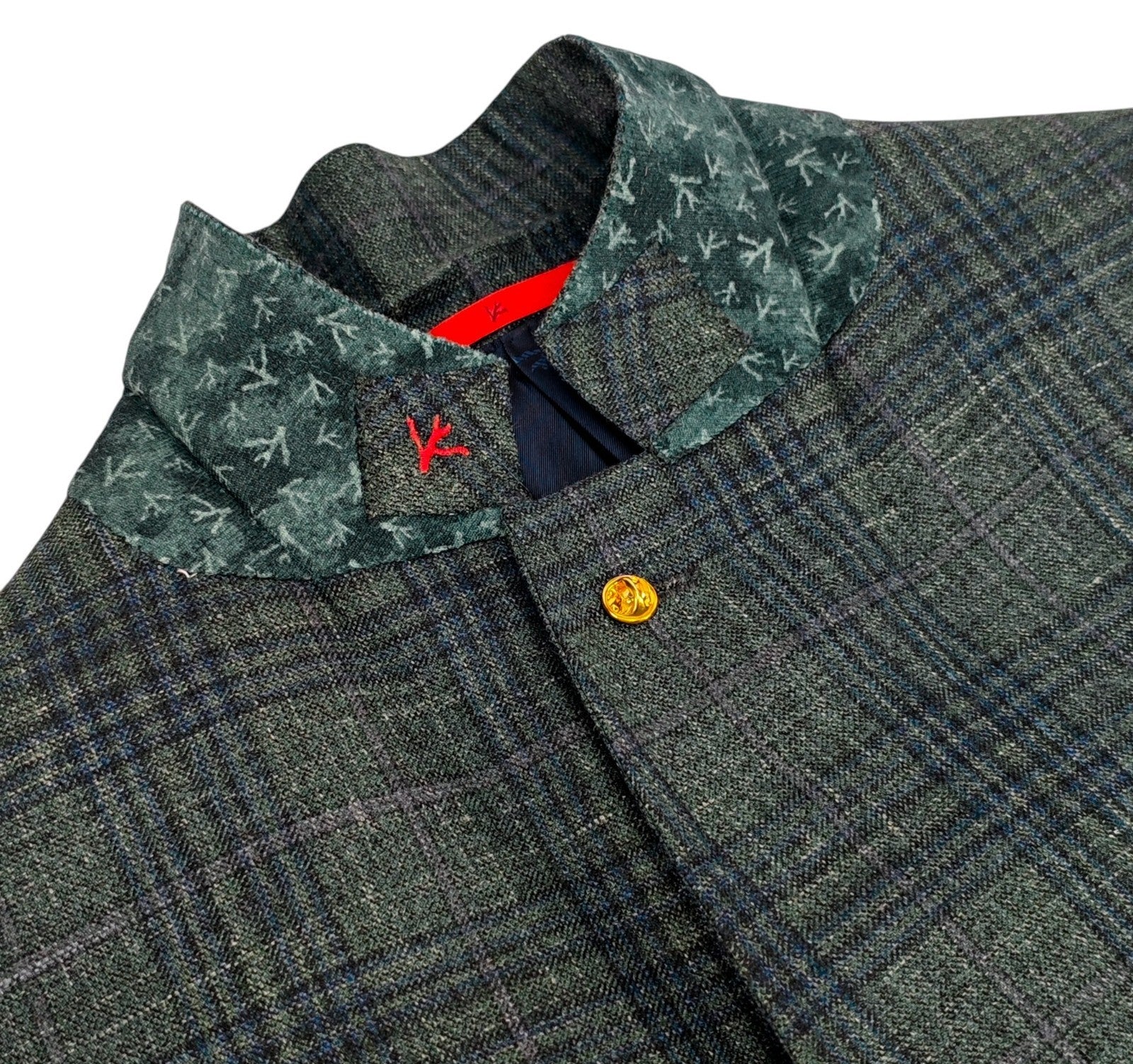 $6190 ISAIA "Capri" Green Sport Coat Wool Cashmere Silk Linen 42 US / 52 EU 8R