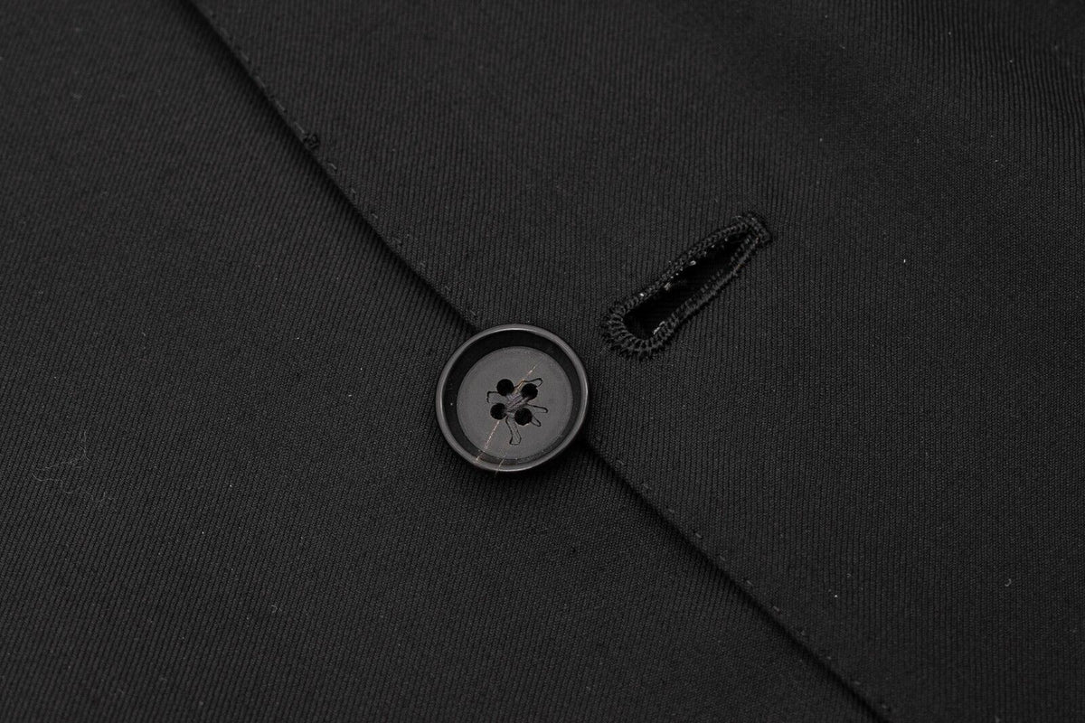 $4500 ISAIA NAPOLI Black Hand-Sewn Jacket Sport Coat Wool 130's 50 US / 60 EU