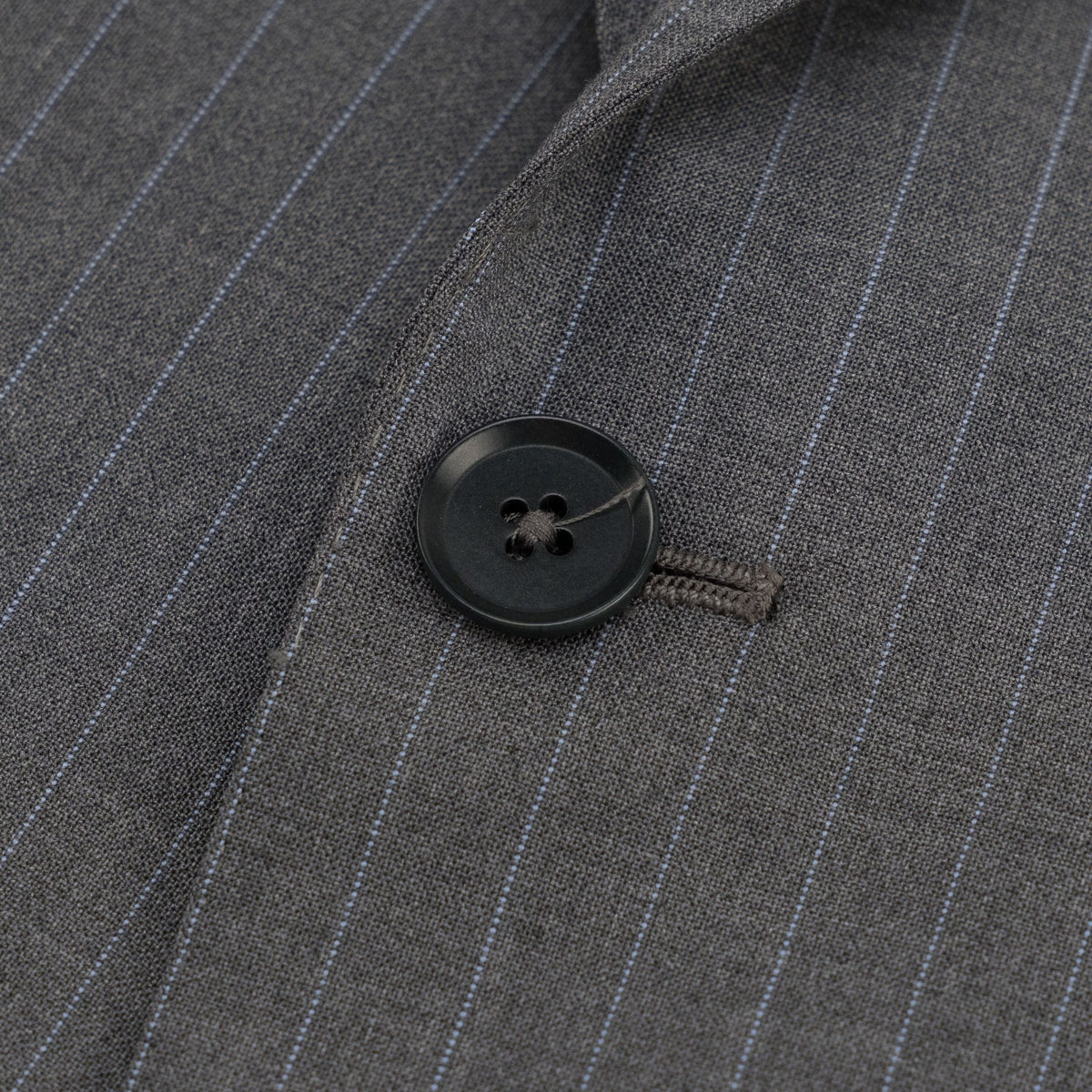 $6790 ISAIA NAPOLI "Gregorio" Gray Suit Hand-Sewn Wool Pinstripe