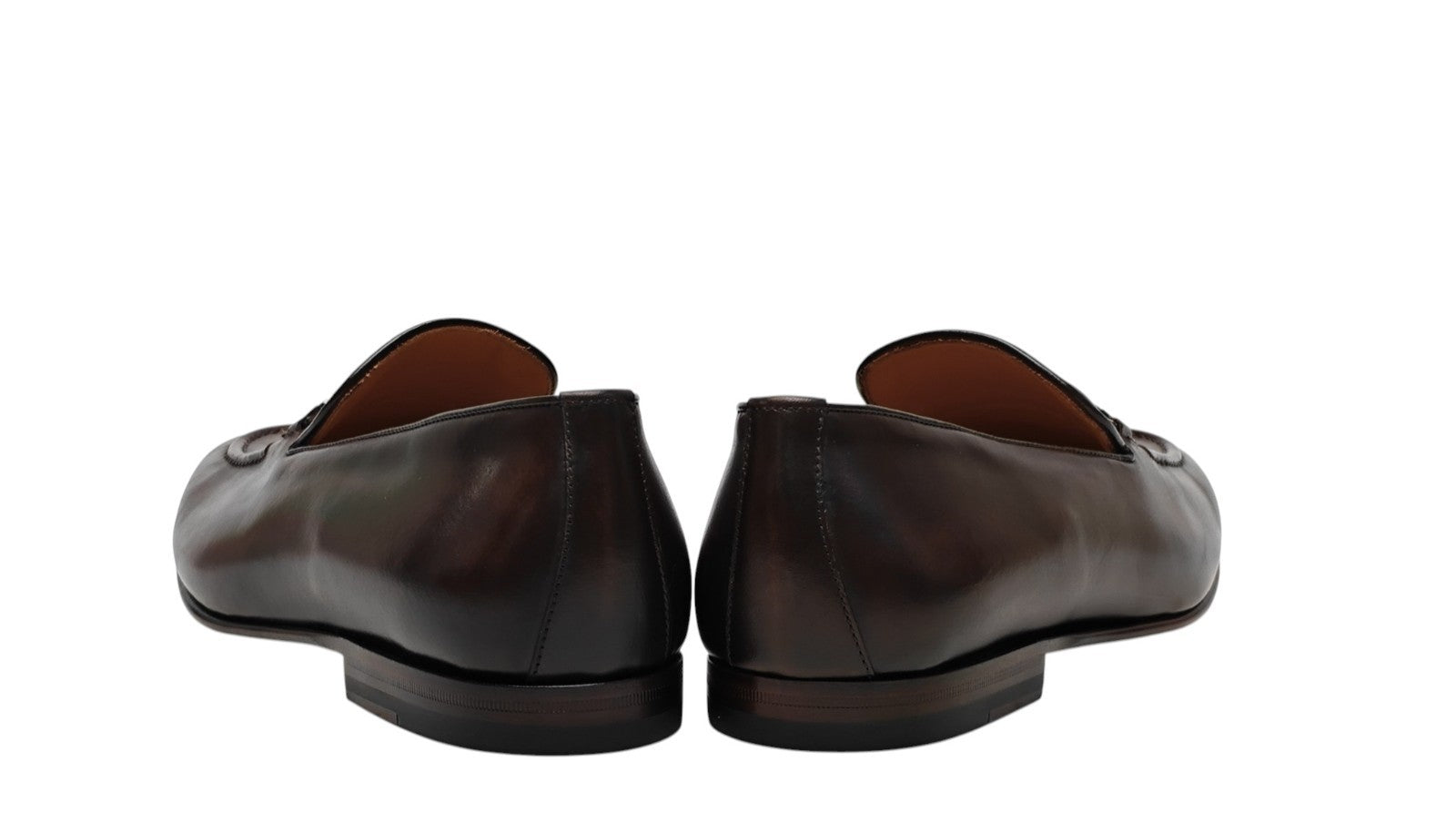 1250$ TESTONI Loafer BOLOGNESE CONSTRUCTION Calf Brown 8 UK / 9 US / 42 IT