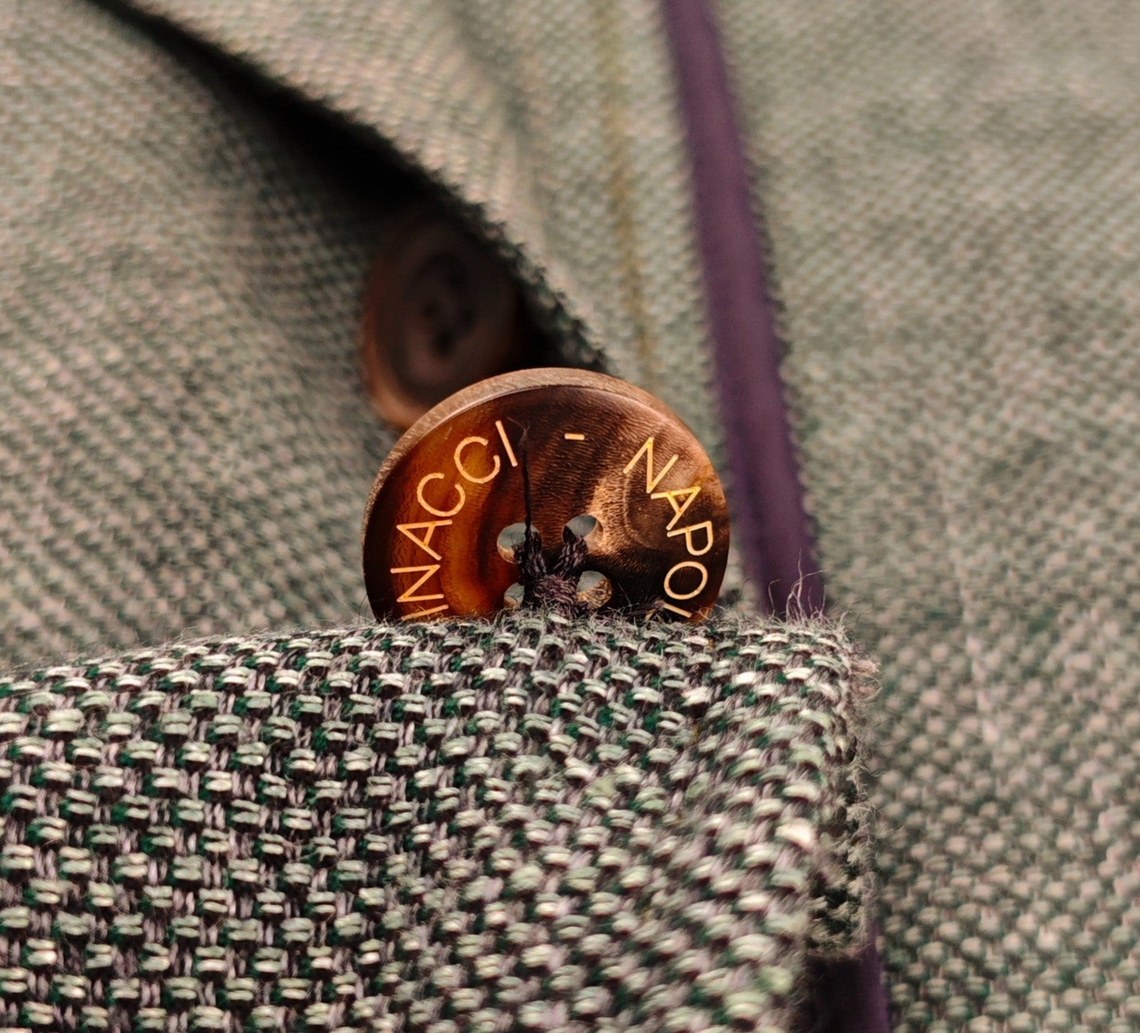 $1650 RUBINACCI NAPOLI Green Jacket Sport Coat Wool / Linen 40 US / 50 EU