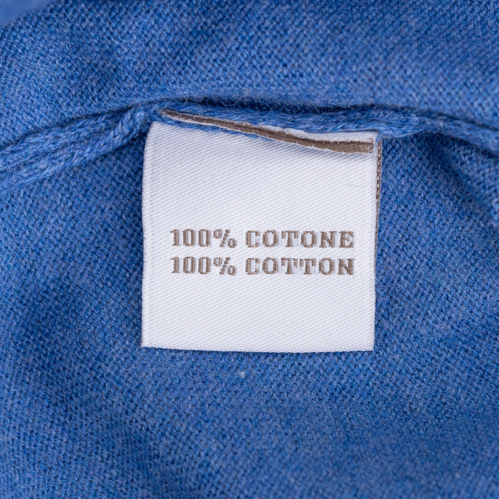 Italian FILIPPO DE LAURENTIIS Sweater Sweatshirt Soft Cotton Blue Made in Italy