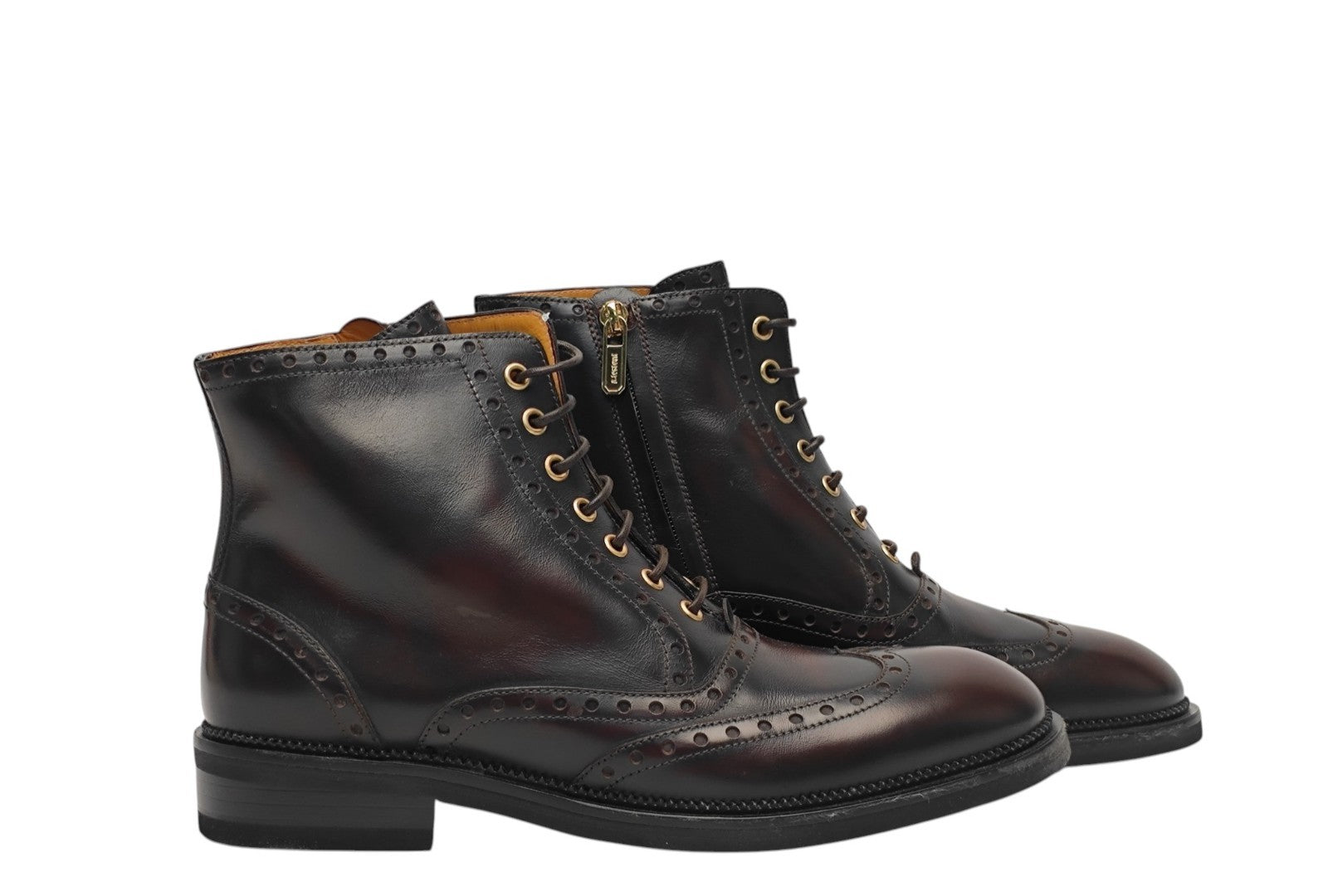 1450$ TESTONI Ankle Boot English Brushed Calf Dark Brown 8 UK / 9 US / 42 IT