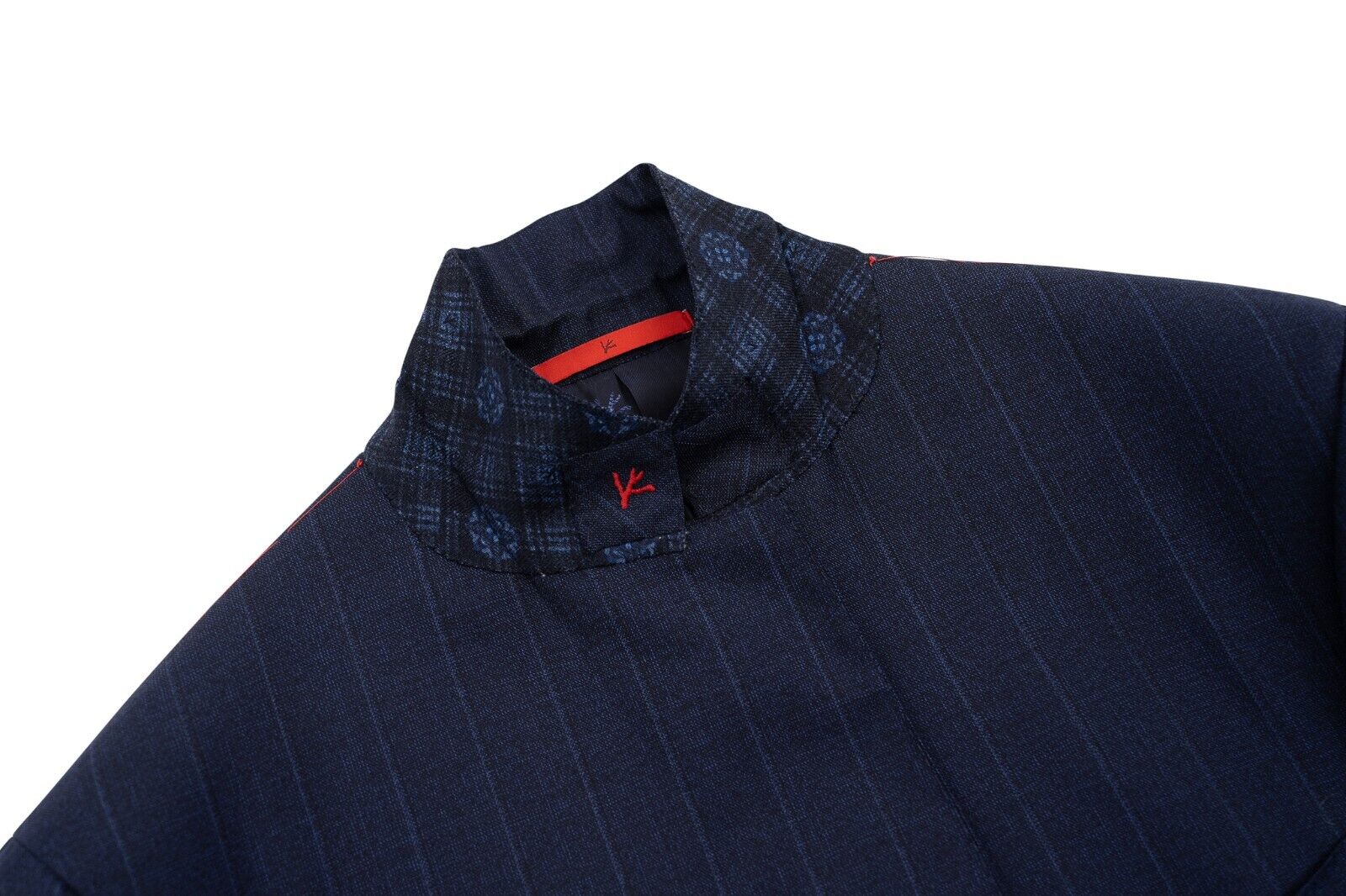 $4800 ISAIA NAPOLI Striped Blue Sport Coat Fine Brushed Wool 42 US / 52 EU 8R