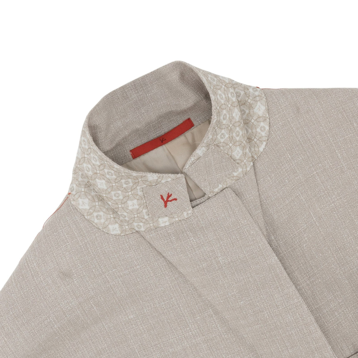 $6800 ISAIA NAPOLI "Capri" Sand Suit Wool / Silk / Linen 42 US / 52 EU 8R