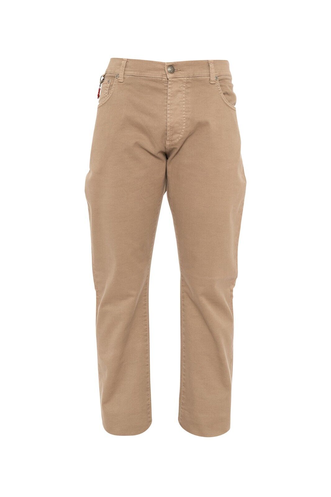 690$ ISAIA NAPOLI Dark Beige 5 Pockets Jeans Pant Cotton 38 US / 54 EU Slim