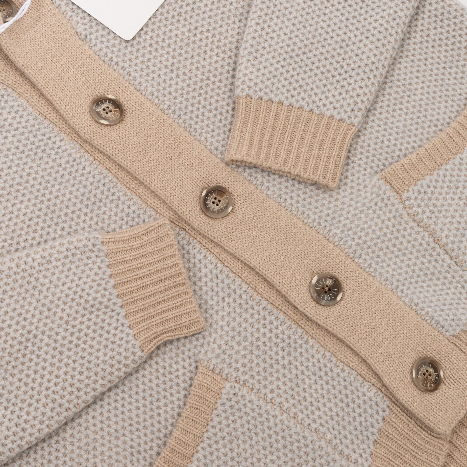 $2400 FEDELI CASHMERE "Terminillo" Cardigan Thick 100% Cashmere 40 US / 50 EU