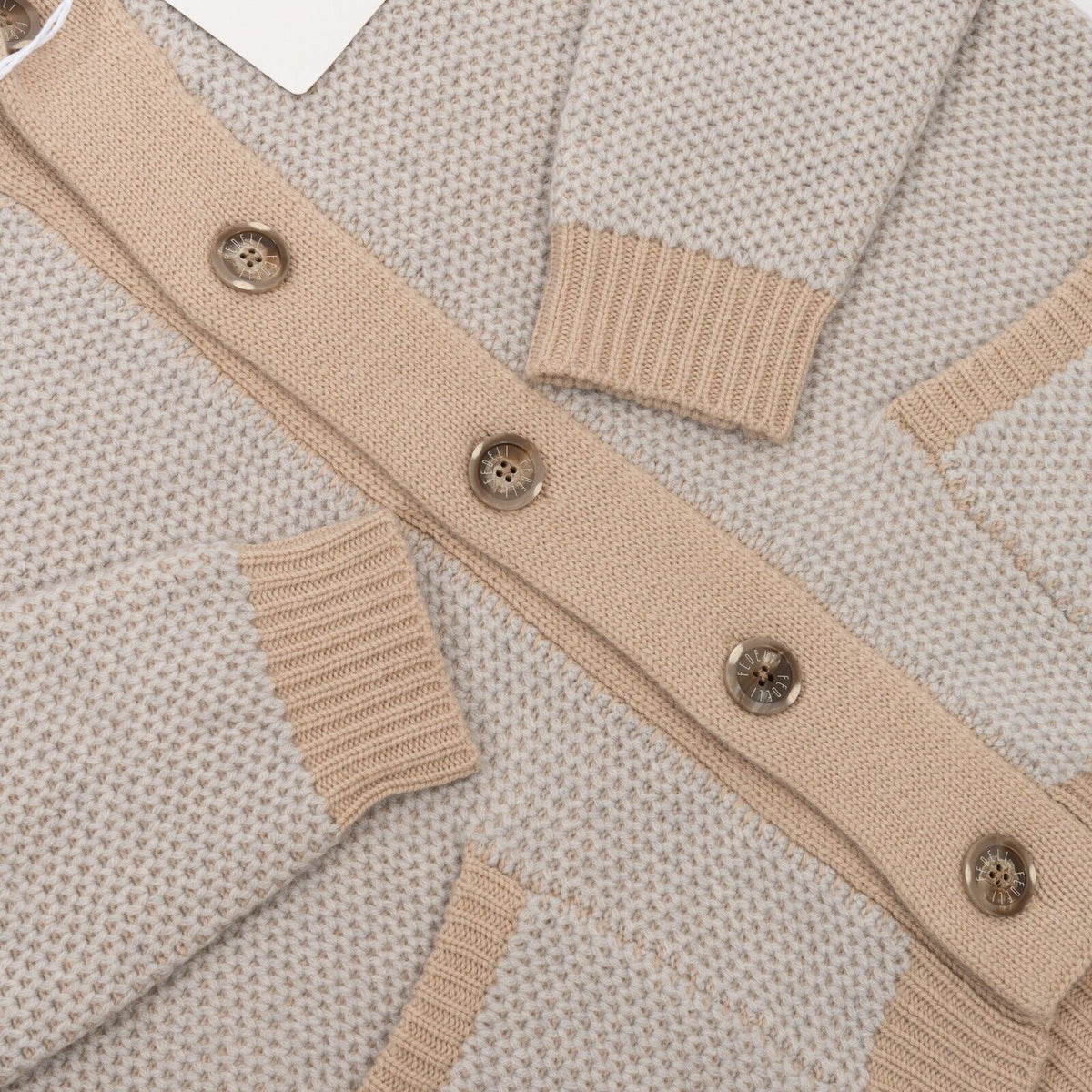 $2400 FEDELI CASHMERE "Terminillo" Cardigan Thick 100% Cashmere 40 US / 50 EU