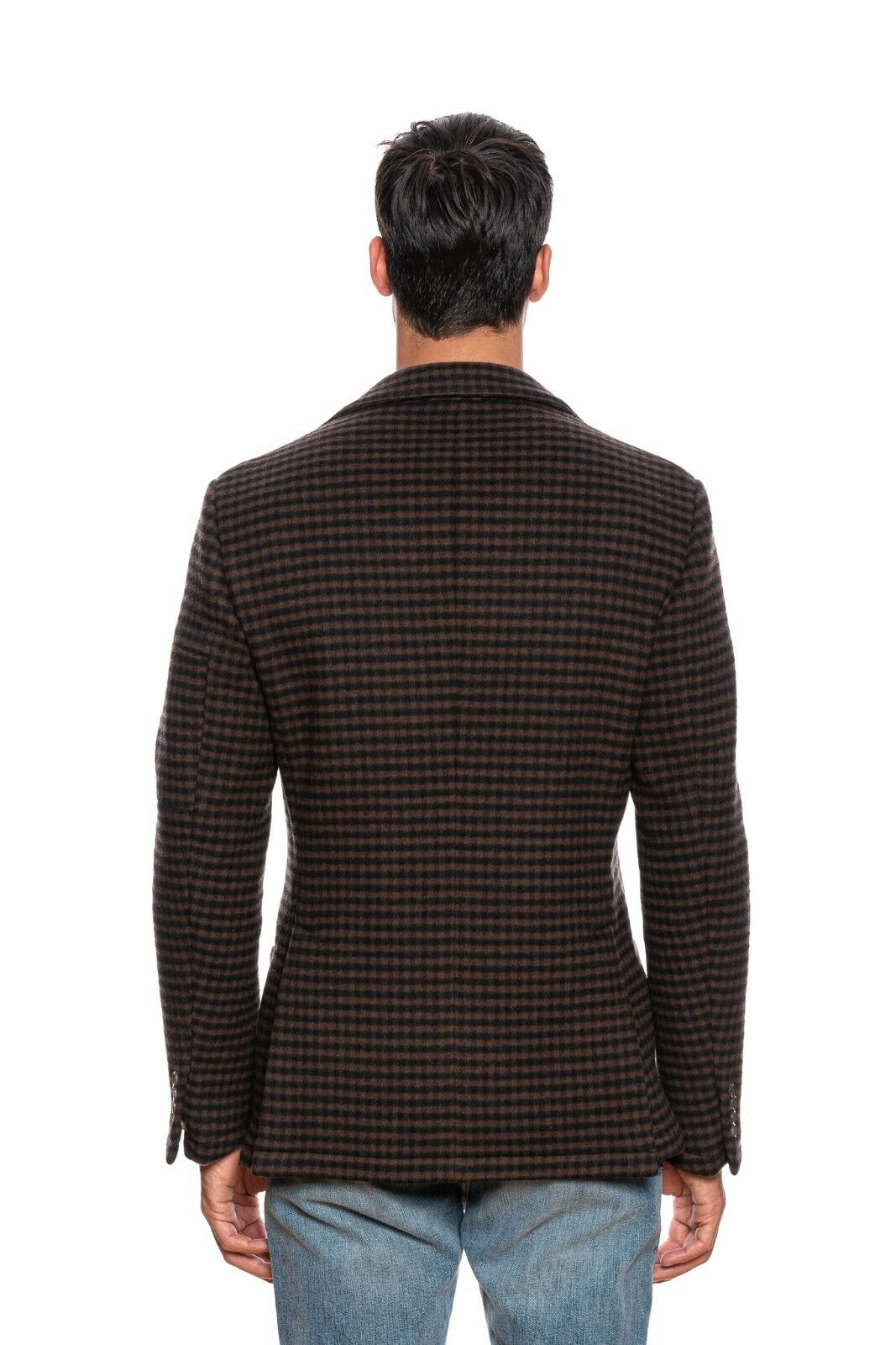 $2790 BELVEST Brown Flannel Wool 140's Coat Jacket 38 US / 48 EU Drop 8R