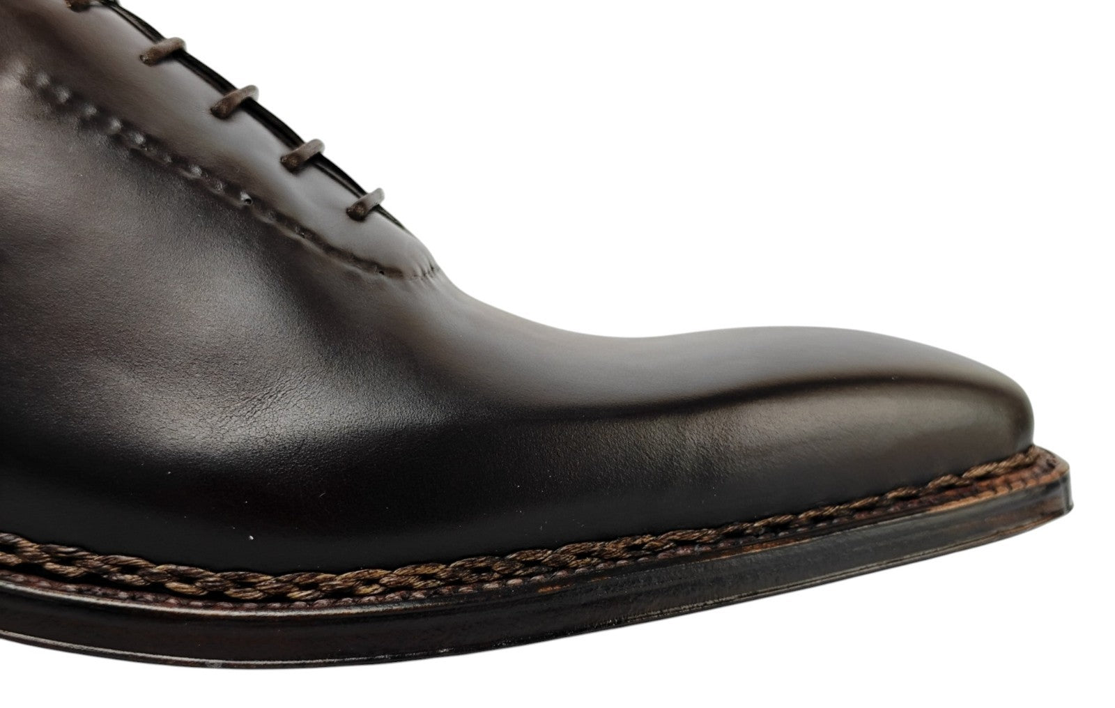 1800$ TESTONI "Orvieto" Shoes Norwegian Welted Brown Cigar 8 UK / 9 US / 42 IT