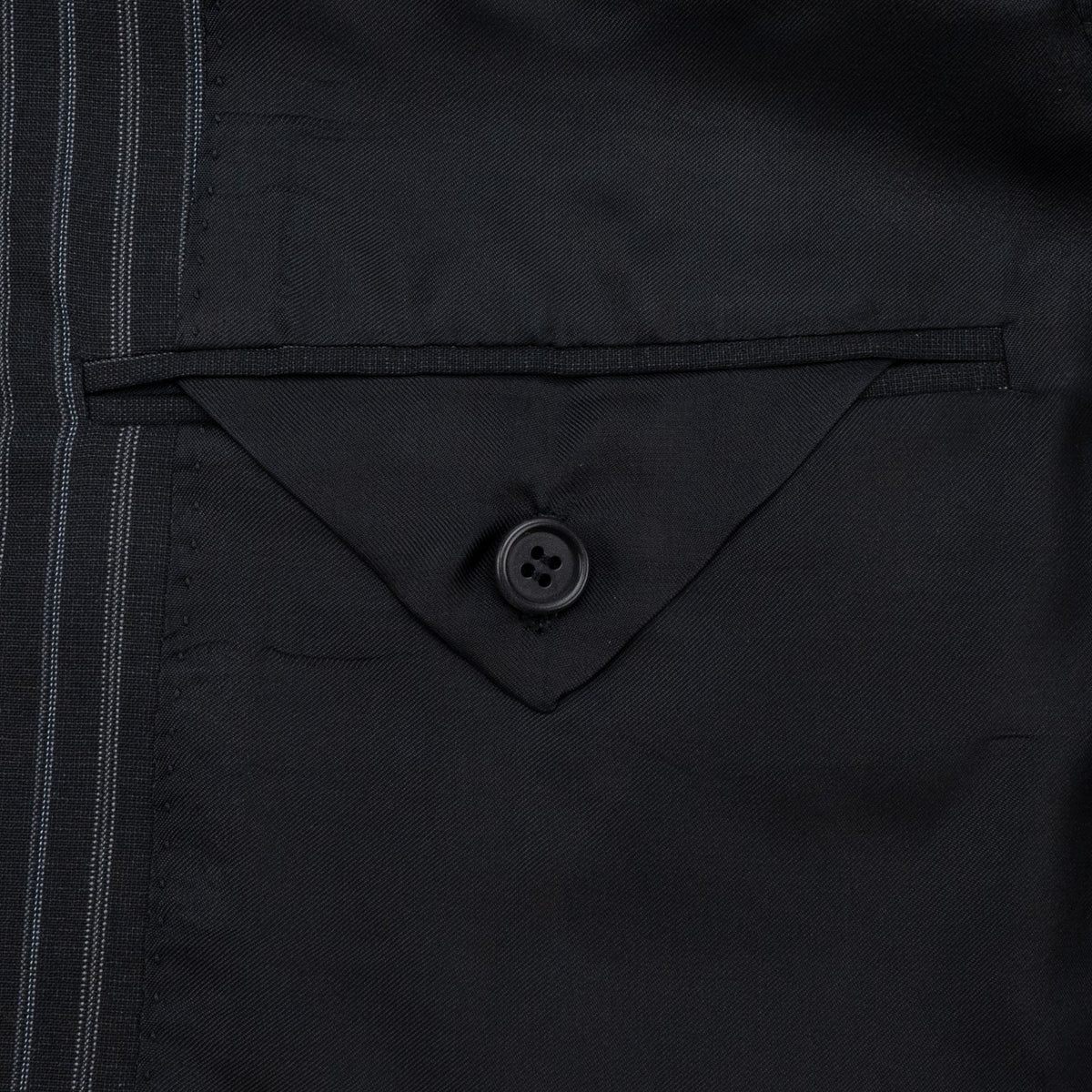 2800$ SARTORIO NAPOLI by KITON Dark Blue 3/2 Roll Suit Wool 44 US / 54 IT