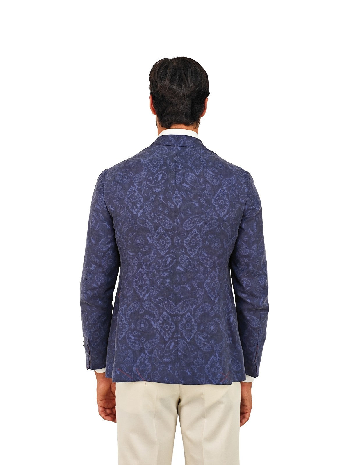 $5500 ISAIA NAPOLI "MARADONA 10" Blue Jacket Sport Coat 100% Silk 34 US / 44 EU
