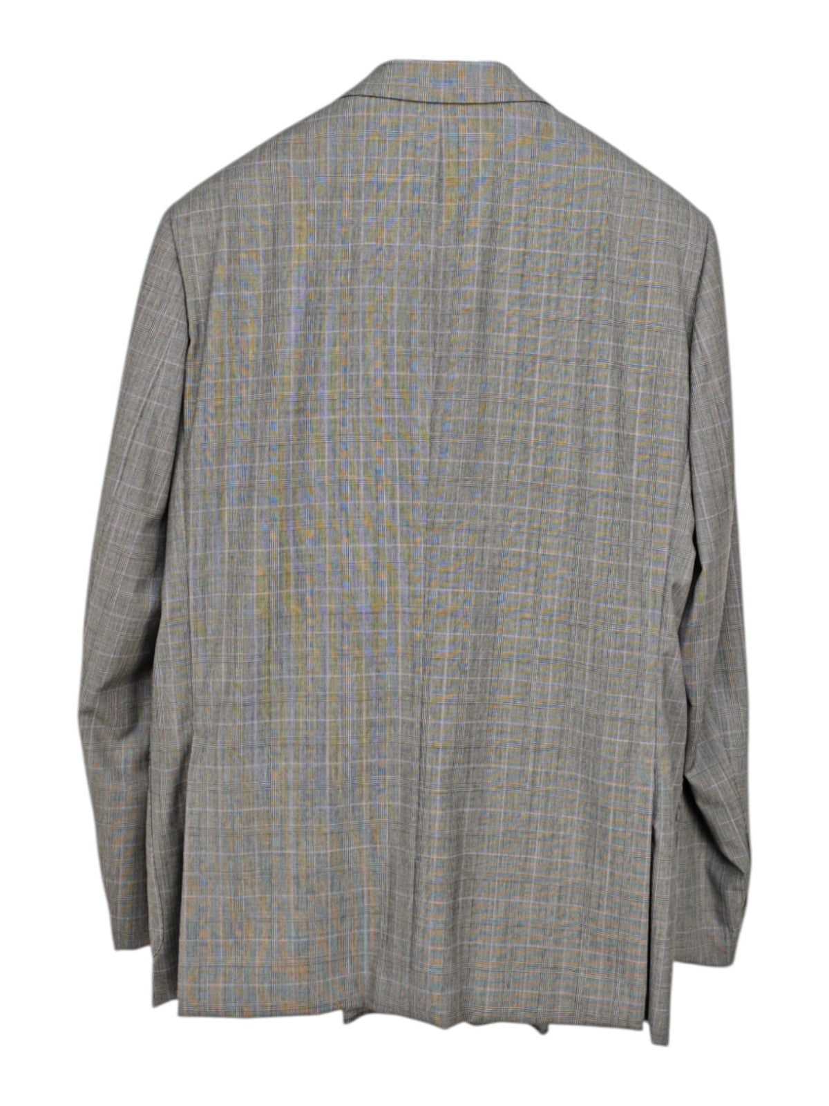 $2200 RAFFAELE CARUSO Gray Checks Suit LORO PIANA New Zeland Wool 44 US / 54 EU