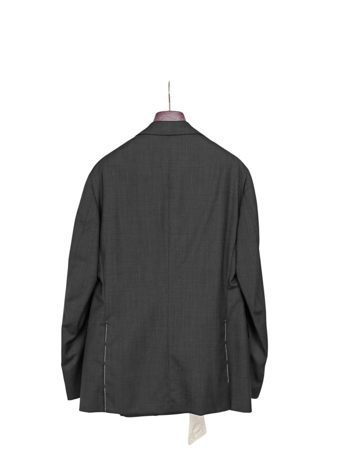 $2500 SARTORIA PARTENOPEA NAPOLI Handmade Gray Suit Wool 140's 38 US / 48 EU 7R