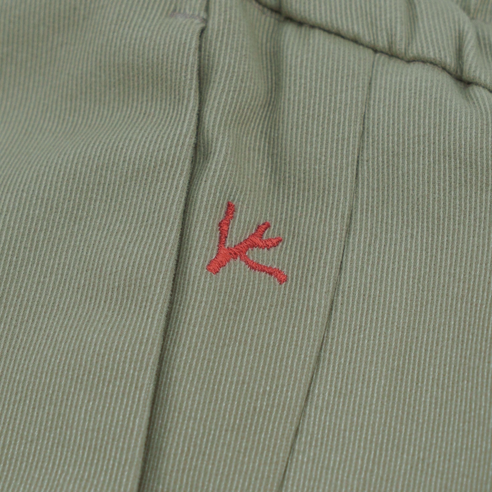 1050$ ISAIA NAPOLI Olive Green Cargo Drawstring Pant Comfort Cotton 32 US 48 EU