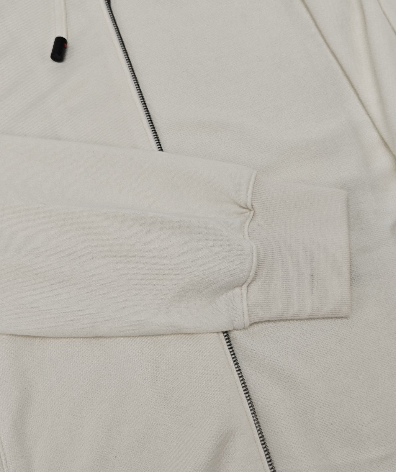 $2400 ISAIA NAPOLI Ivory Zip Tracksuit Jogging Short Pant Cotton - Silk Size L