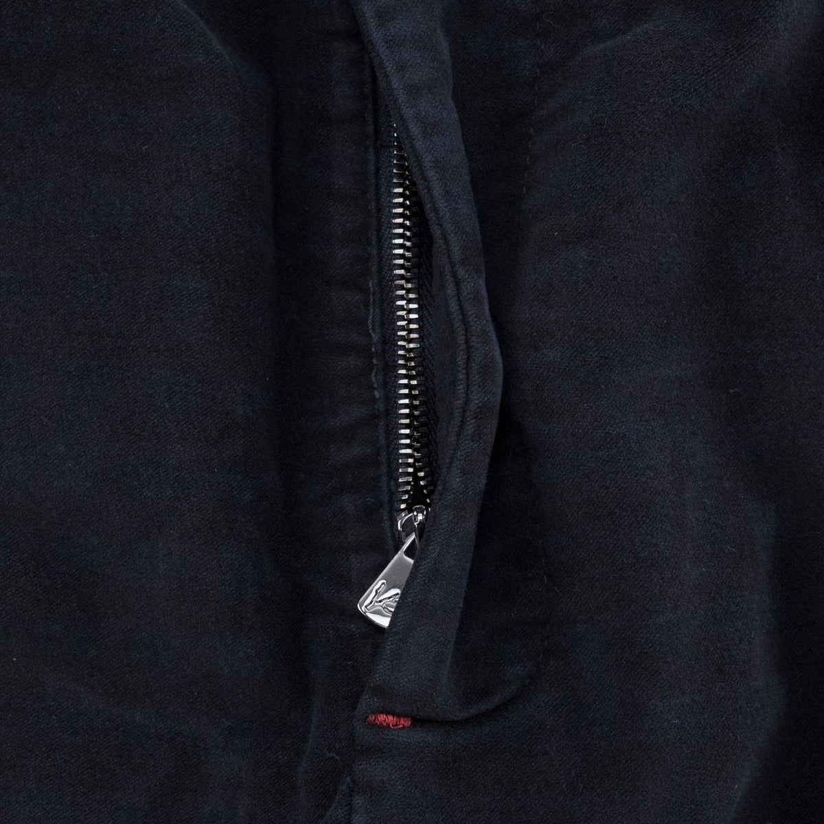 1050$ ISAIA Blue Navy Drawstring Pant Velvet Cotton Regular Fit 34 US / 50 IT