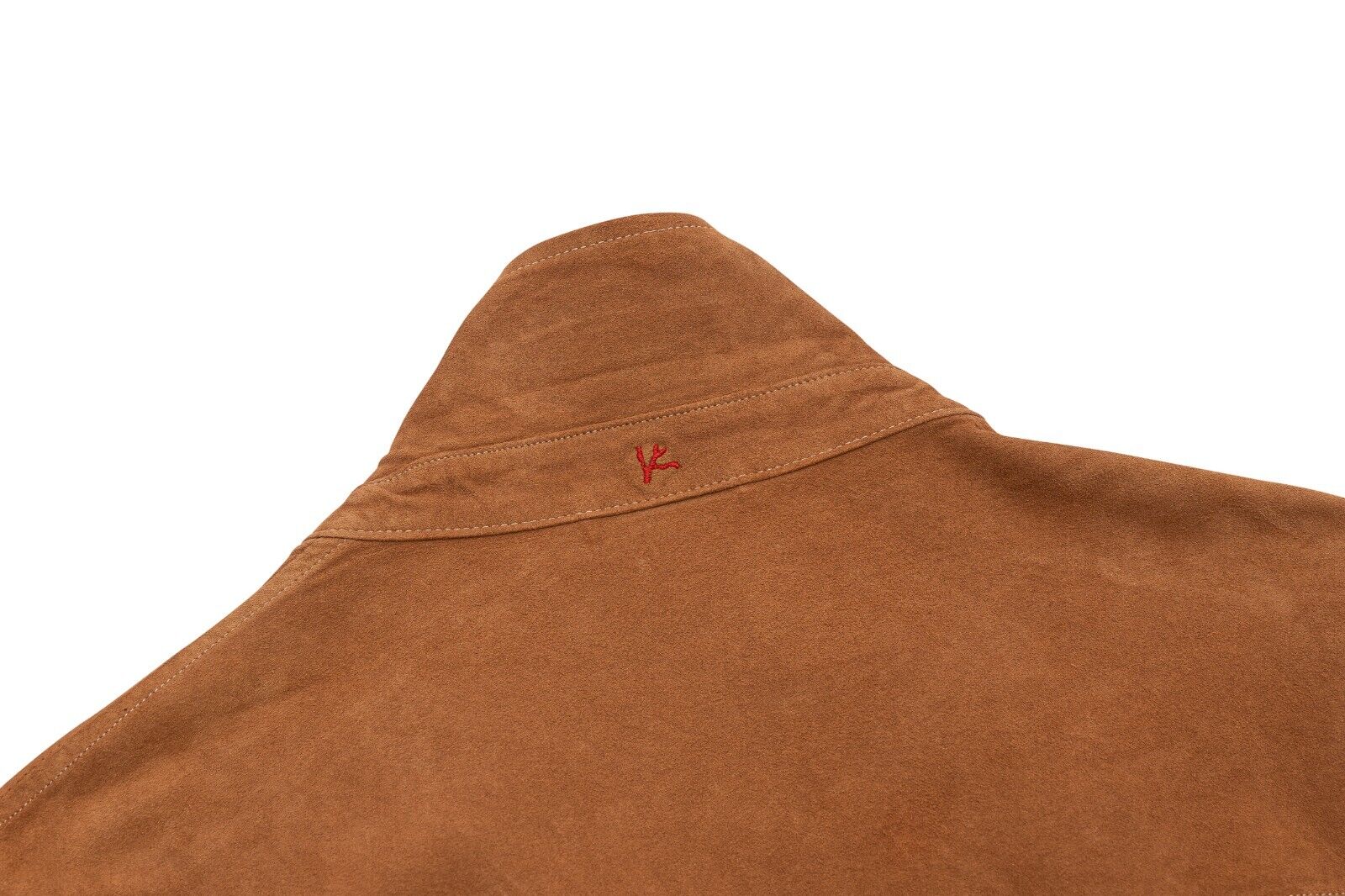 $3950 ISAIA NAPOLI Brown Zip Jacket Aged Effect Lambskin Leather 36 US / 46 EU
