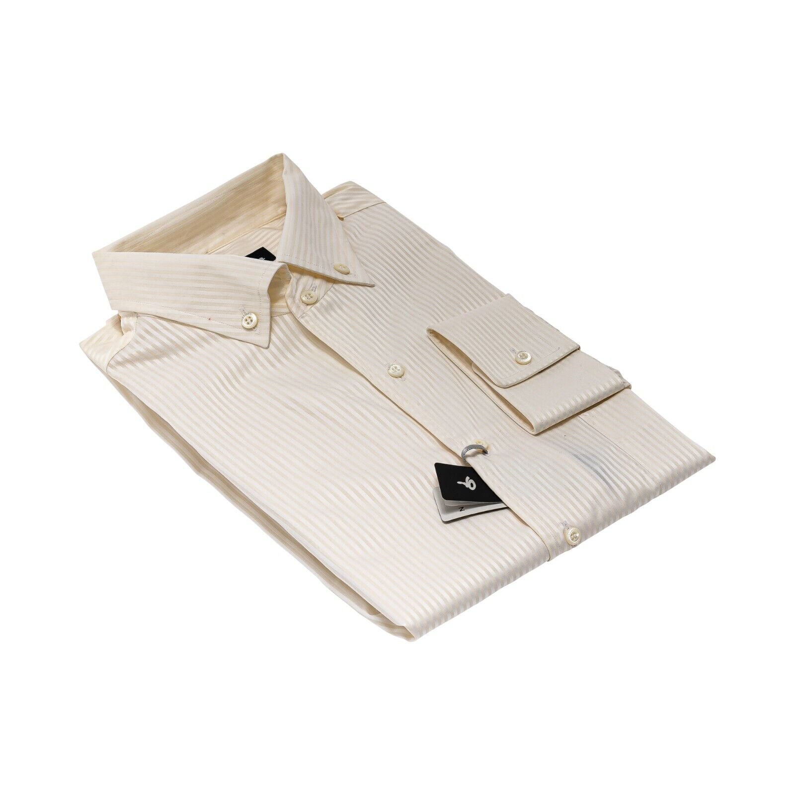 690$ LUXURY GERLIN Shirt Light Yellow ALUMO Cotton 16 - 41 5T BIJAN